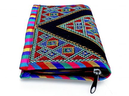 Black Traditional clutch for women with embroidery work