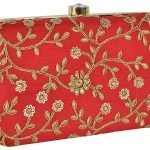 Red Color Women Clutch